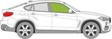Afbeelding van Zijruit rechts BMW X6