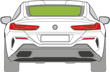 Afbeelding van Achterruit BMW 8-serie