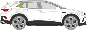 Afbeelding van Zijruit rechts Volkswagen ID.4 