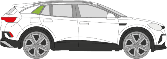 Afbeelding van Zijruit rechts Volkswagen ID.4 
