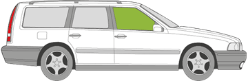 Afbeelding van Zijruit rechts Volvo XC70