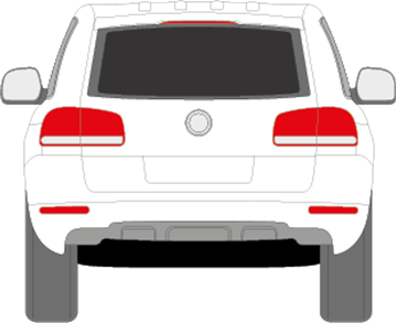Afbeelding van Achterruit Volkswagen Touareg (DONKERE RUIT)