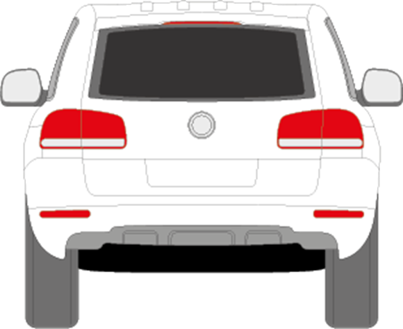 Afbeelding van Achterruit Volkswagen Touareg (DONKERE RUIT)