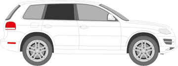 Afbeelding van Zijruit rechts Volkswagen Touareg (DONKERE RUIT)