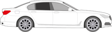Afbeelding van Zijruit rechts BMW 7-serie (DONKERE RUIT) 