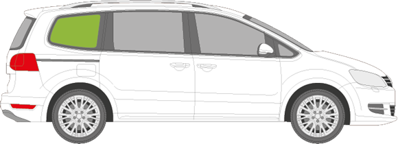 Afbeelding van Zijruit rechts Volkswagen Sharan