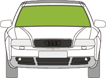 Afbeelding van Voorruit Audi A5 Cabrio 2011-2016 zonneband/sensor 