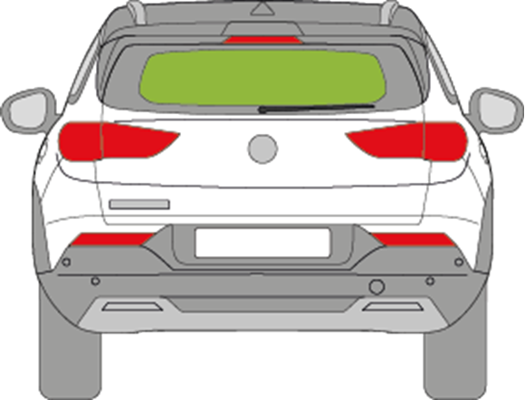 Afbeelding van Achterruit Opel Grandland X 