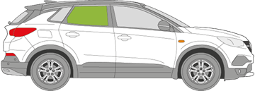 Afbeelding van Zijruit rechts Opel Grandland X 