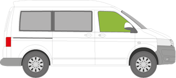 Afbeelding van Zijruit rechts Volkswagen Transporter Family