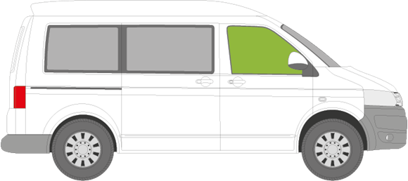 Afbeelding van Zijruit rechts Volkswagen Transporter Family