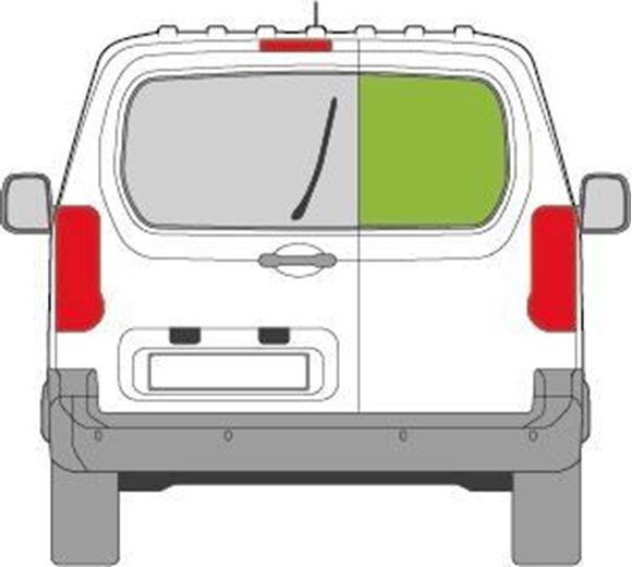 Afbeelding van Achterruit rechts Opel Combo  