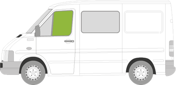 Afbeelding van Zijruit links Volkswagen LT (getint)