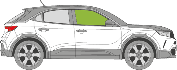 Afbeelding van Zijruit rechts Opel Mokka 
