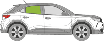 Afbeelding van Zijruit rechts Opel Mokka 