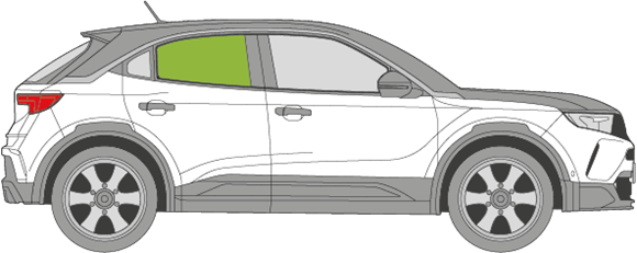 Afbeelding van Zijruit rechts Opel Mokka 