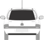 Afbeelding van Achterruit Opel Corsa 5 deurs (DONKERE RUIT) 