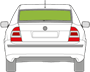 Afbeelding van Achterruit Volkswagen Passat sedan