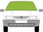 Afbeelding van Voorruit Volkswagen Passat sedan (spiegel op 6cm)